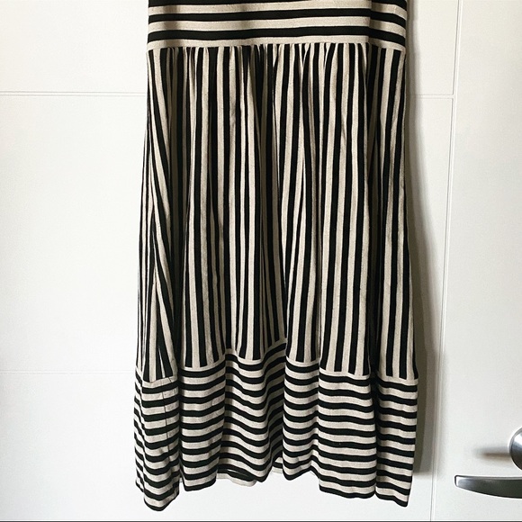 Madewell Black and White Hi-Line Striped Dress - Picture 3 of 5